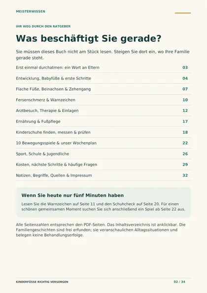Seite 2 aus dem Ratgeber: Inhaltsverzeichnis